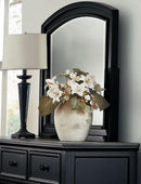 Laurelin Mirror in Black 1714BK-6