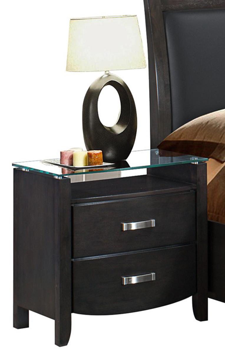 Lyric 2 Drawer Nightstand in Brownish Gray 1737NGY-4 image