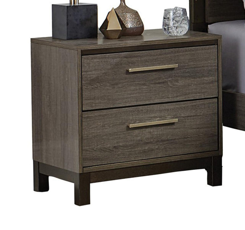 Homelegance Vestavia 2 Drawer Nightstand in Gray 1936-4 image