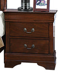 Mayville 2 Drawer Nightstand in Brown Cherry 2147-4