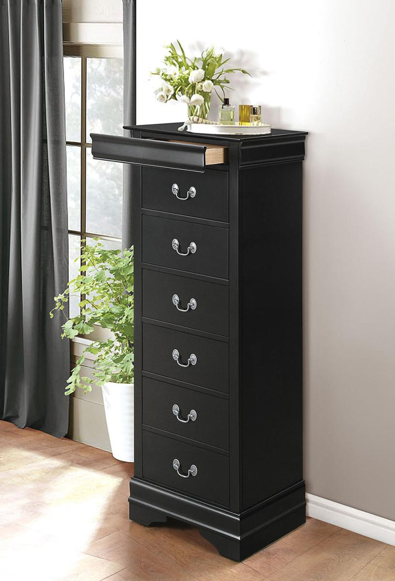 Mayville 6 Drawer Lingerie Chest in Black 2147BK-12 image