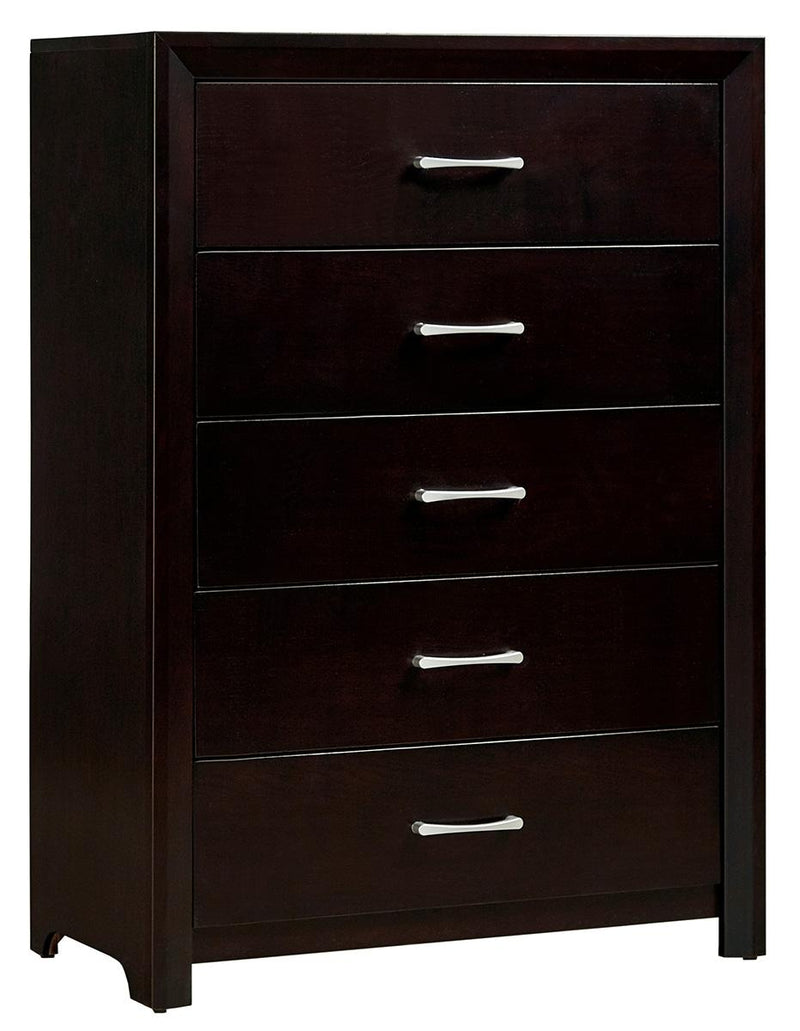 Edina 5 Drawer Chest in Espresso-Hinted Cherry 2145-9 image