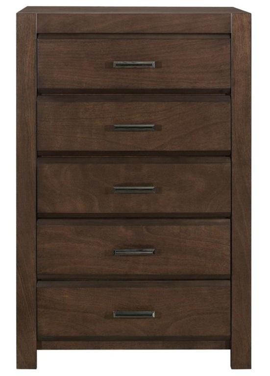 Homelegance Furniture Erwan 5 Drawer Chest in Dark Walnut 1961-9 image