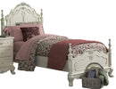 Cinderella Full Poster Bed in Antique White 1386FNW-1*