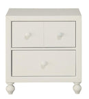 Wellsummer 2 Drawer Nightstand in White 1803W-4
