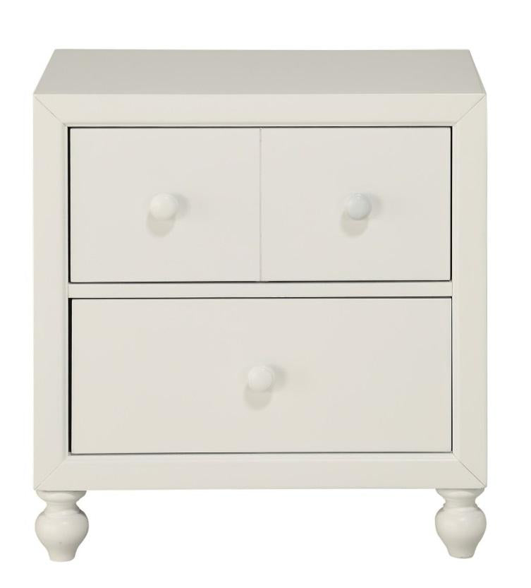 Wellsummer 2 Drawer Nightstand in White 1803W-4 image