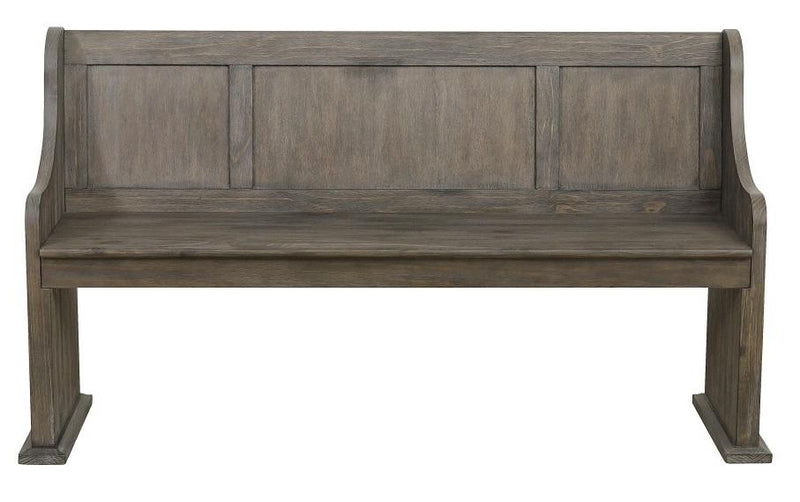 Homelegance Toulon Bench with Curved Arms in Dark Pewter 5438-14A image