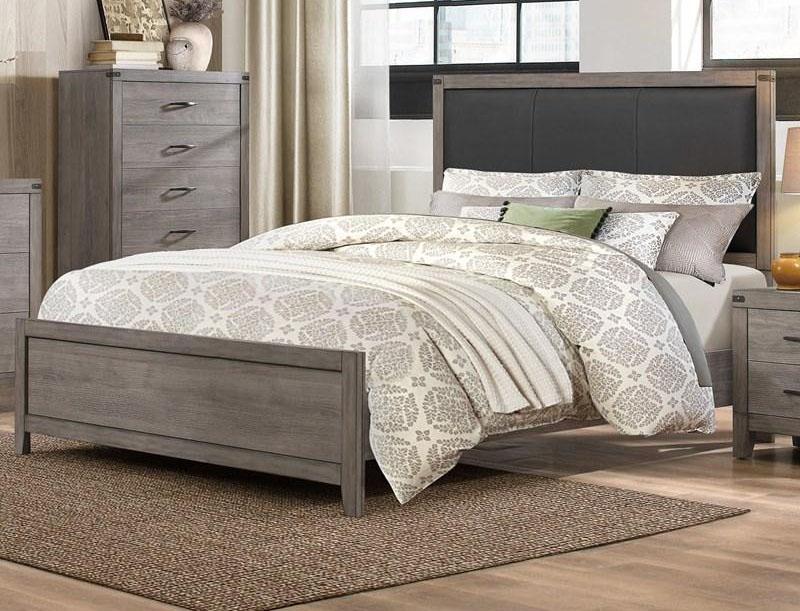 Woodrow Queen Panel Bed in Gray 2042-1* image