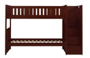 Rowe Bunk Bed w/ Reversible Step Storage in Dark Cherry B2013SBDC-1*