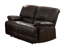 Cassville Double Reclining Loveseat in Dark Brown 8403-2