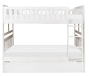 Galen Full/Full Bunk Bed w/ Twin Trundle in White B2053FFW-1*R