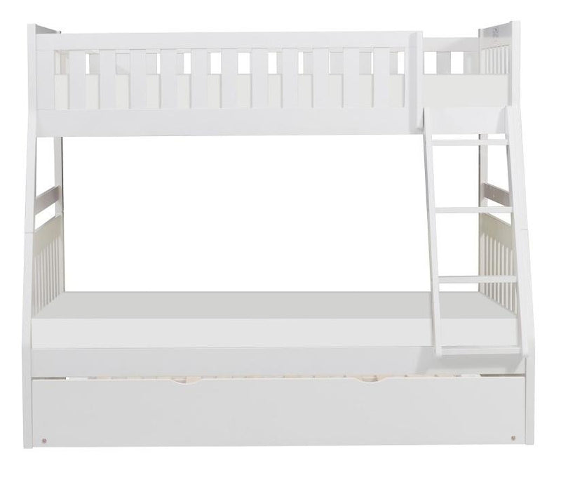 Galen Twin/Full Bunk Bed w/ Twin Trundle in White B2053TFW-1*R image