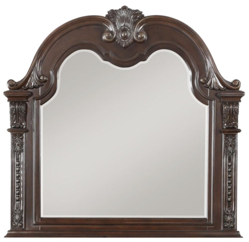 Homelegance Cavalier Mirror in Dark Cherry 1757-6 image