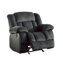 Laurelton Glider Reclining Chair in Charcoal 9636CC-1