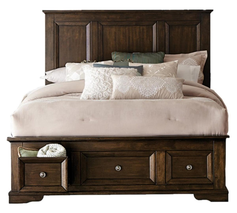 Homelegance Eunice King Platform Bed with Footboard Storage in Espresso 1844KDC-1EK* image