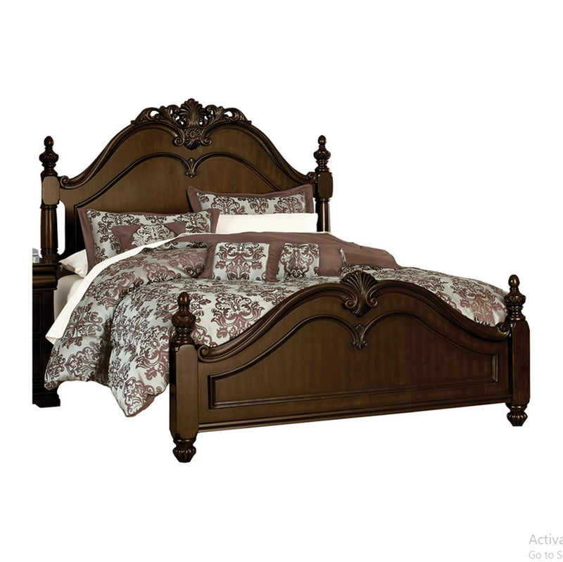 Homelegance Mont Belvieu King Panel Bed in Dark Cherry 1869K-1EK* image