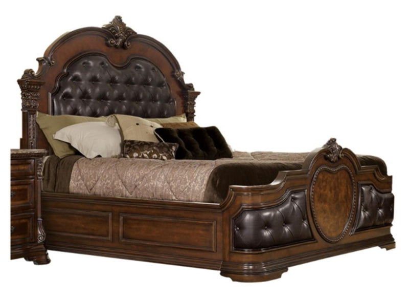 Antoinetta King Panel Bed in Warm Cherry 1919K-1EK* image