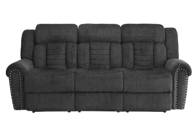 Nutmeg Double Reclining Sofa in Charcoal Gray 9901CC-3 image