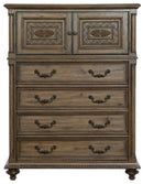 Rachelle 4 Drawer Chest in Weathered Pecan 1693-9