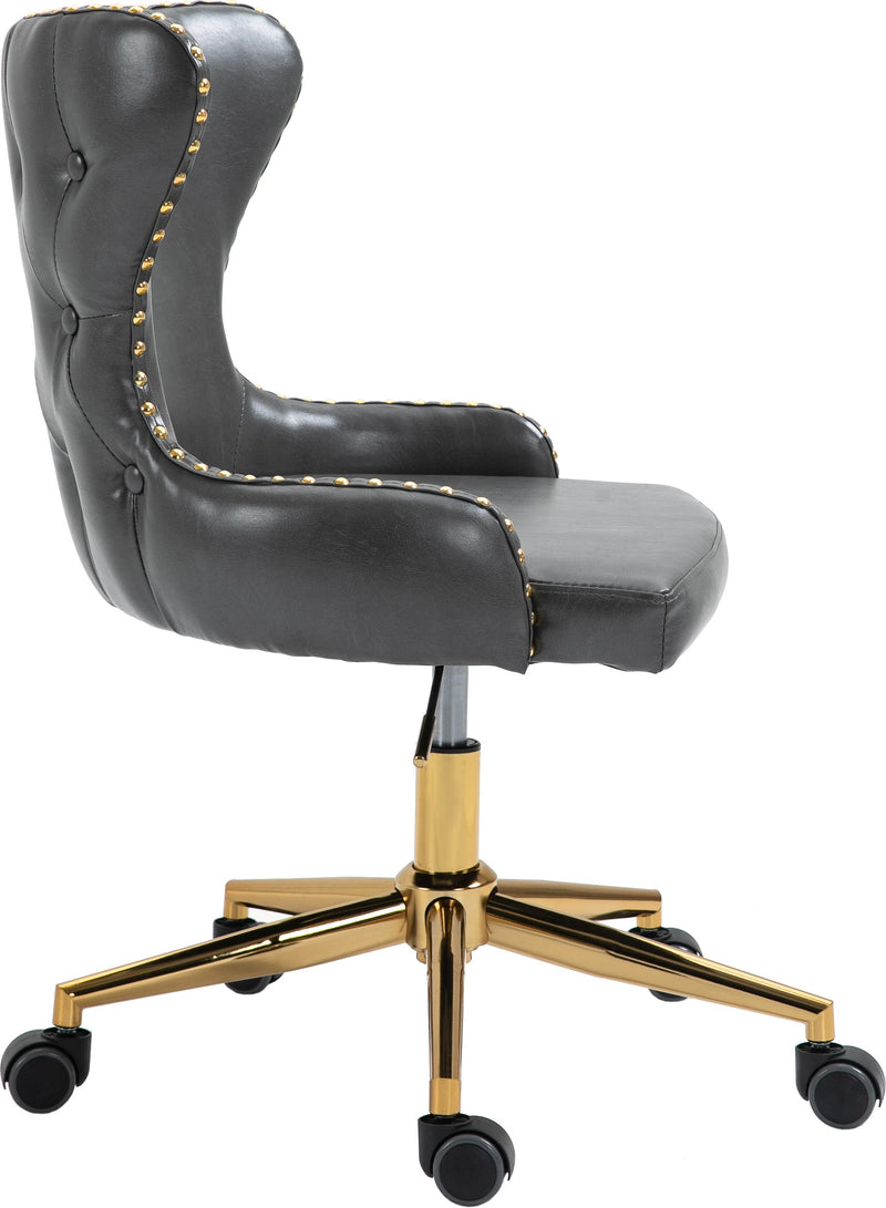 Hendrix Grey Faux Leather Office Chair