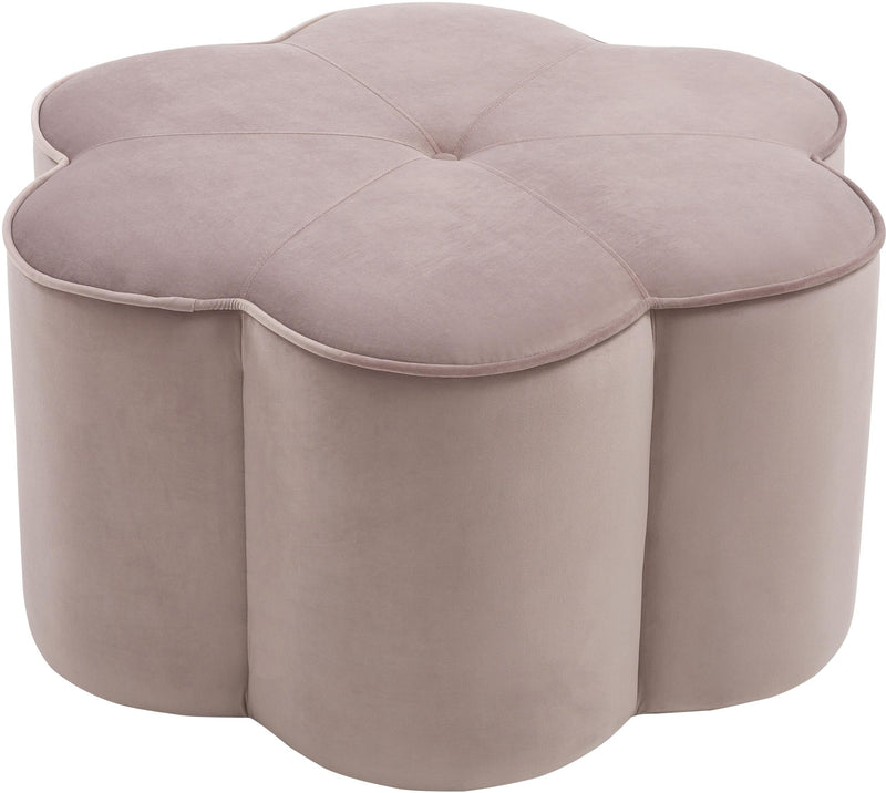 Daisy Pink Velvet Ottoman image