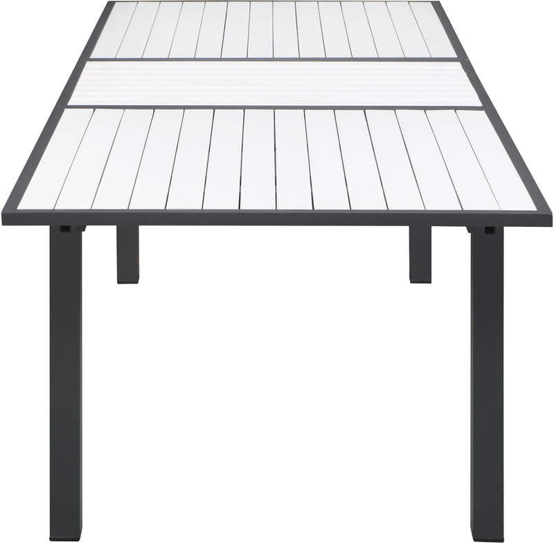 Nizuc White manufactured wood Outdoor Patio Aluminum Dining Table