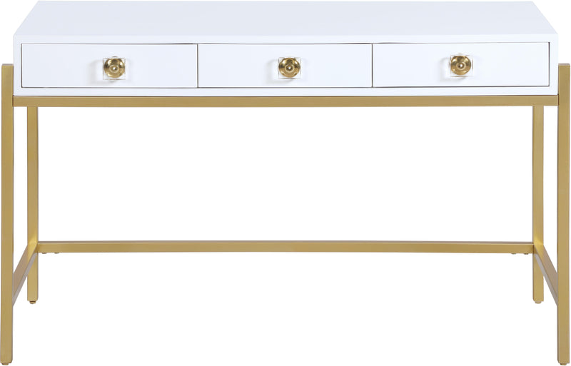 Abigail White / Gold Desk/Console