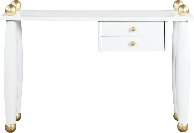 Etro White / Gold Desk/Console