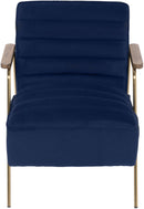 Woodford Navy Velvet Accent Chair