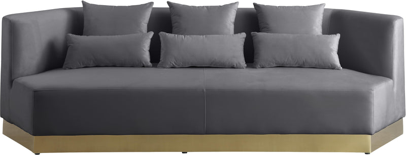 Marquis Grey Velvet Sofa