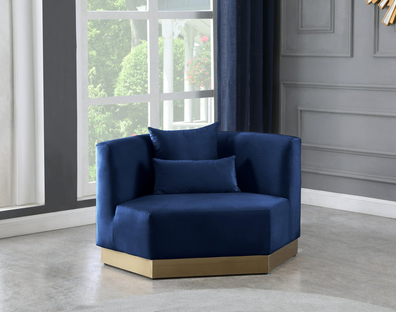 Marquis Navy Velvet Chair