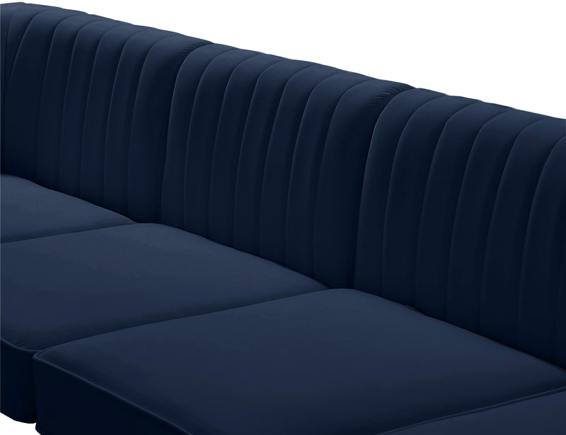 Alina Navy Velvet Modular Sectional