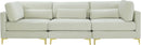 Julia Cream Velvet Modular Sofa (3 Boxes)