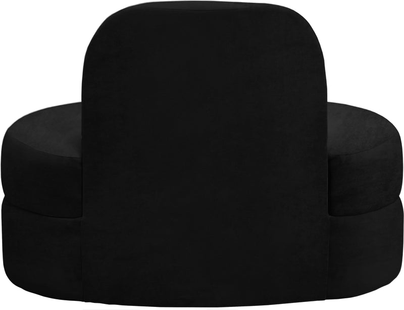 Mitzy Black Velvet Chair