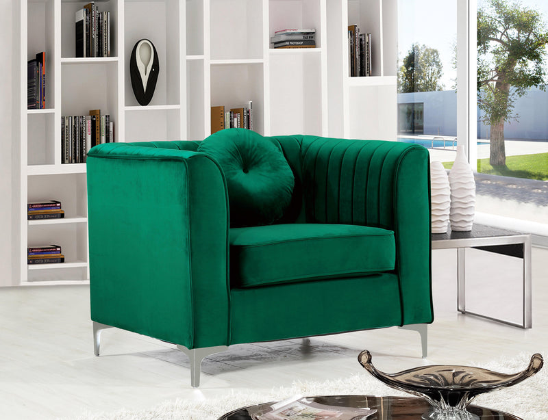 Isabelle Green Velvet Chair