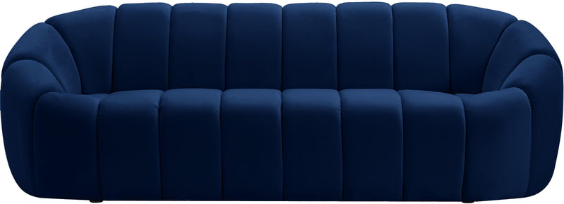 Elijah Navy Velvet Sofa