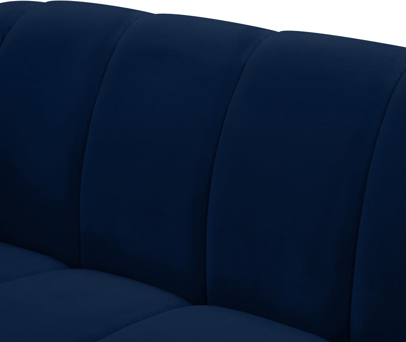 Elijah Navy Velvet Chair