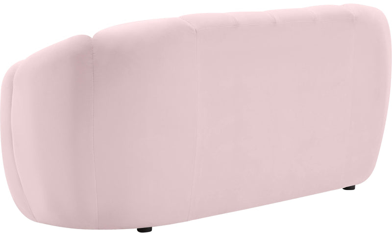 Elijah Pink Velvet Loveseat