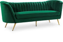 Margo Green Velvet Sofa