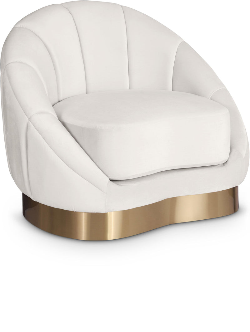 Shelly Cream Velvet Chair image