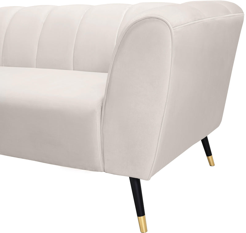 Beaumont Cream Velvet Sofa