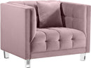 Mariel Pink Velvet Chair