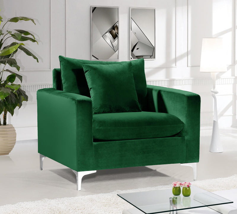 Naomi Green Velvet Chair