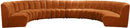 Infinity Cognac Velvet 8pc. Modular Sectional