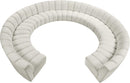 Infinity Cream Velvet 11pc. Modular Sectional