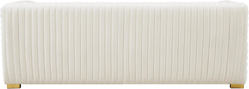 Ravish Cream Velvet Sofa