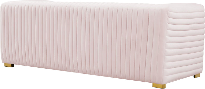 Ravish Pink Velvet Sofa