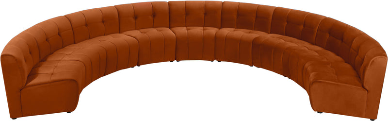 Limitless Cognac Velvet 9pc. Modular Sectional