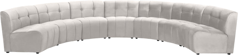 Limitless Cream Velvet 7pc. Modular Sectional image