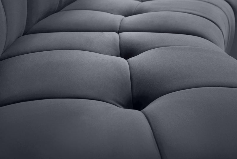 Limitless Grey Velvet Modular Chair